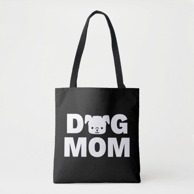 Tote Bag MOM DOG (Preto) (Frente)