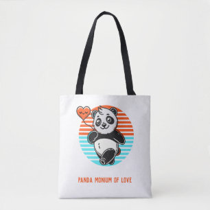 Tote Bag "Panda-monium of Love"