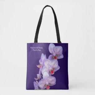 Tote Bag para Flores e Plantas com Orquídeas