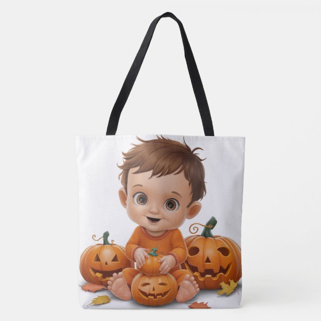 Tote Bag Pumpkin Halloween Séris 7 09 (Frente)