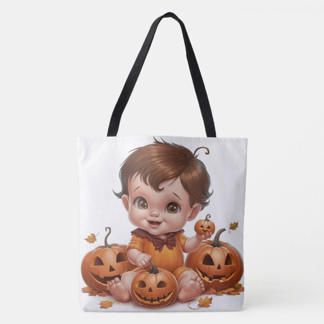 Tote Bag Pumpkin Halloween Séris 7 10 (Frente)