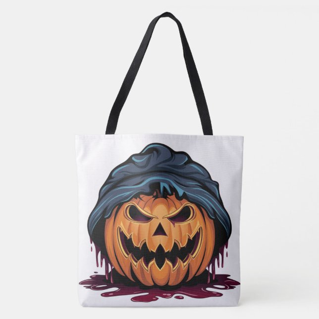 Tote Bag Pumpkin Halloween Séris 7 13 (Frente)
