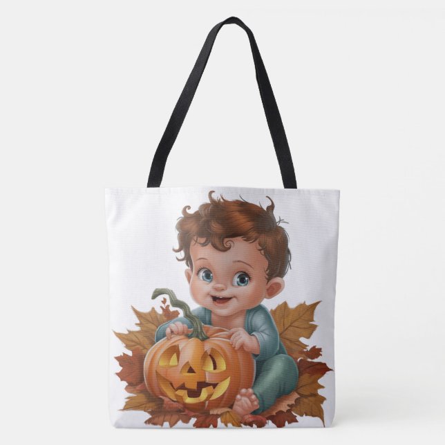 Tote Bag Pumpkin Halloween Séris 7 17 (Frente)