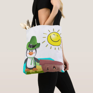 Tote Bag Saint Patrick's Day Penguin