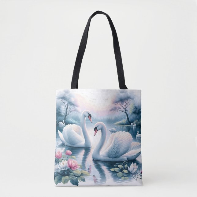 Tote Bag - Swaps em uma lata de lírio Tranquila (Frente)