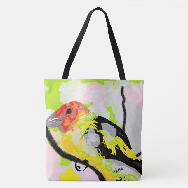 Tote Bag : Tanagers Bird Of Oregon (Frente)