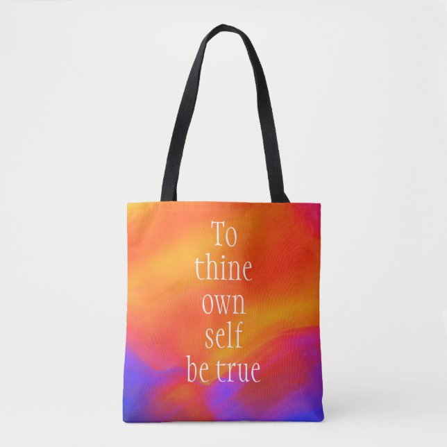Tote bag "to thine self be true" de Jo Images (Frente)