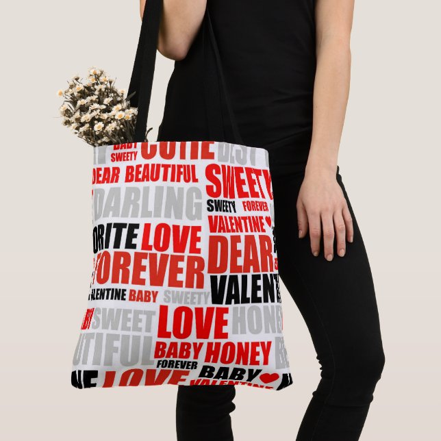 Tote Bag Valentines Day (Close Up)