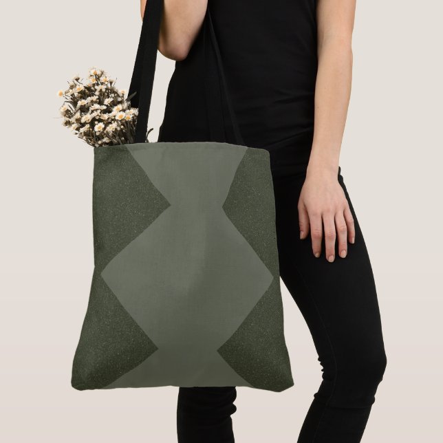 Tote Bag Verde de Moisés Moderno (Close Up)