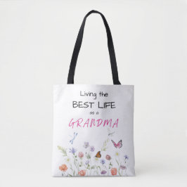 Tote Bag - Vivendo a Melhor Vida como avó