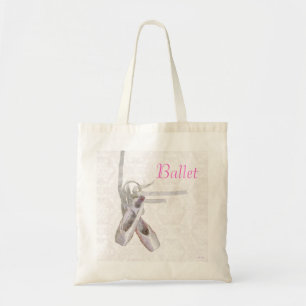Tote Balé & bolsa das canvas do orçamento do laço