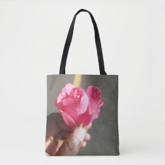 Tote Banda de compras do Bolsa rosa