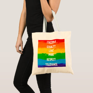 Tote Bandeja LGBT de Sinalizador Arco-Íris - Bolsa de O