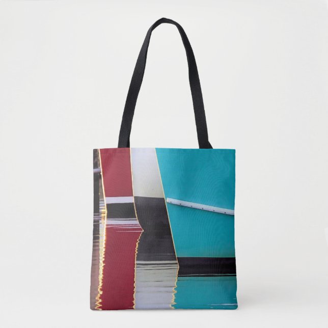 Tote Barcos e reflexões - bolsa (Frente)