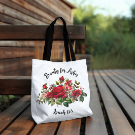 Tote Beleza para Ashes, Rosa Floral Bolsa das Mulheres