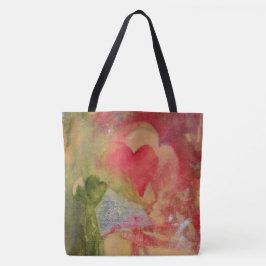 Tote Belo Bolsa com corações. Excelente para Dia de os 