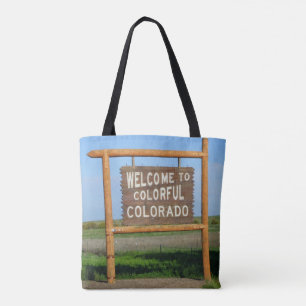 Tote Bem-vindo ao Colorful Colorado Grocery BOLSA