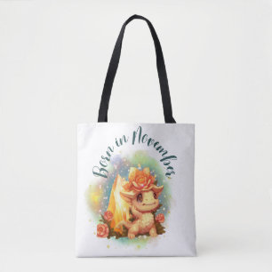 Tote Birthstone Novembro Topaz Dragon Bolsa