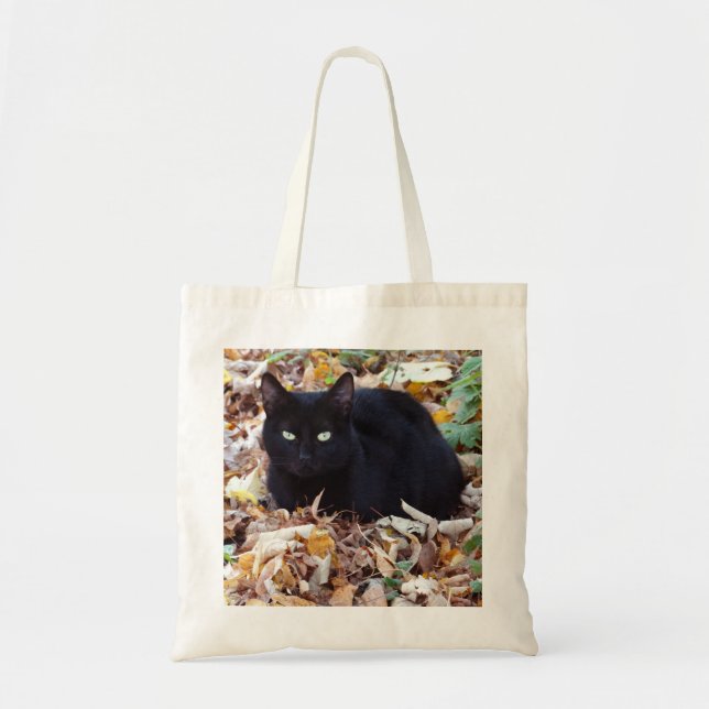 Tote Black cat Autumn deixa Bolsa (Frente)