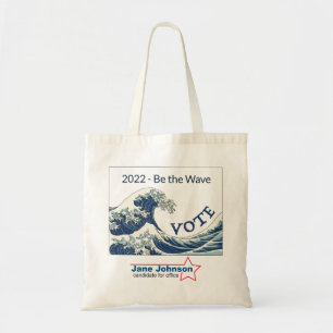 Tote Blue Wave 2020 - bolsa personalizável de campanha