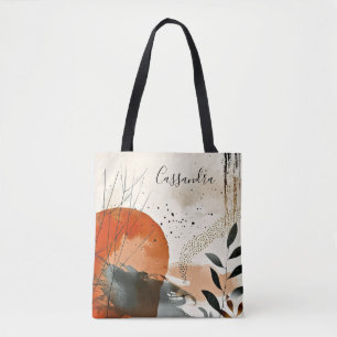 Tote Boho Landscape Abstrato Bolsa