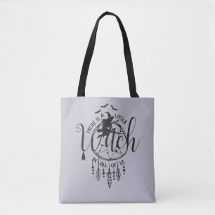 Tote Boho Witch Vibes Bolsa - Pequena Bruxa em Todos nó