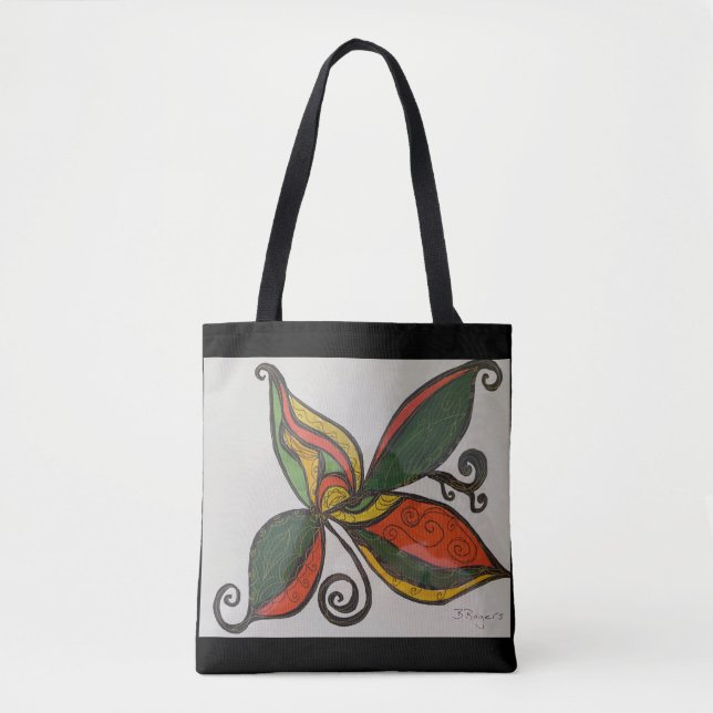Tote Bolsa abstrato Duplo (Frente)