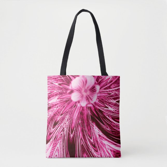Tote Bolsa Abstrato Linhas Roxo (Frente)