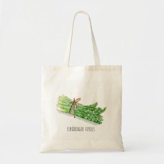 Tote bolsa algodón gigante "espárragos verdes"