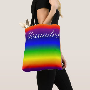 Tote Bolsa All-Over - Arco-íris Prismático