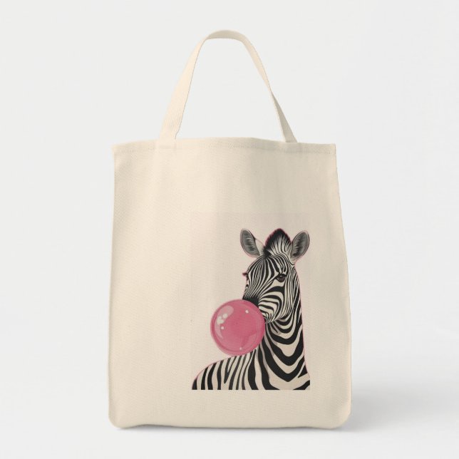 Tote Bolsa Animal Print zebra (Frente)