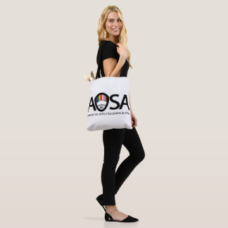 Tote Bolsa AOSA (branco, logotipo lateral)