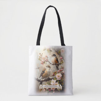 Tote Bolsa Azantalight ~ Pássaros de Henislight