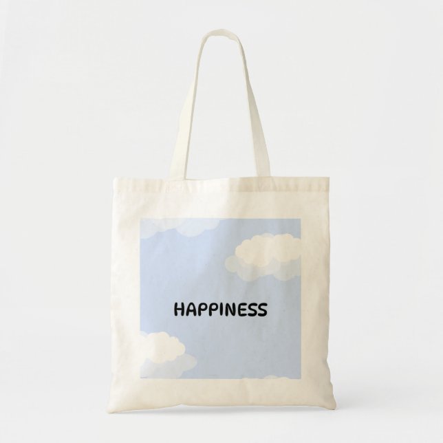 Tote Bolsa azul cute (Frente)