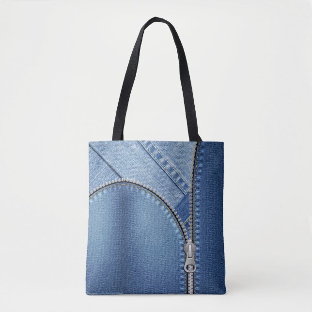 Tote bolsa azul jeans (Frente)