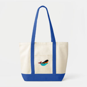 Tote bolsa azul-sereia