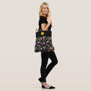 Tote Bolsa Black Flamingo