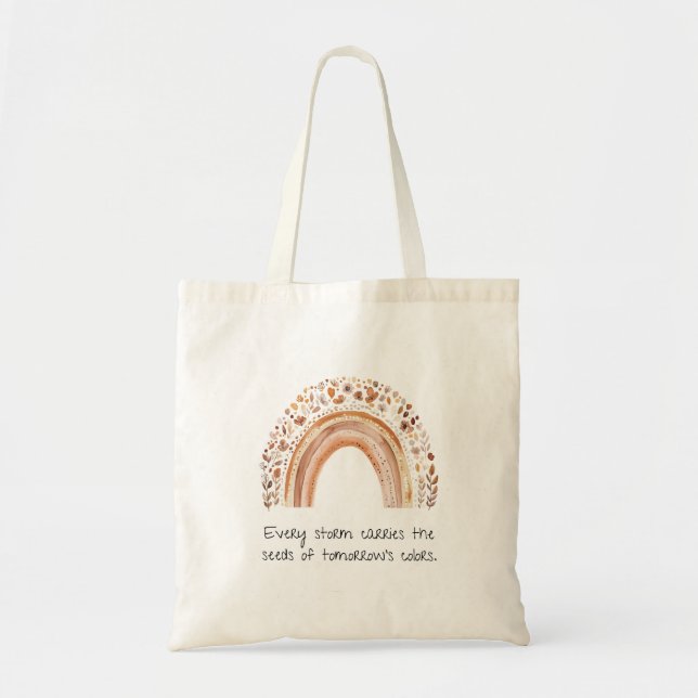 Tote Bolsa Boho Arco-íris (Frente)