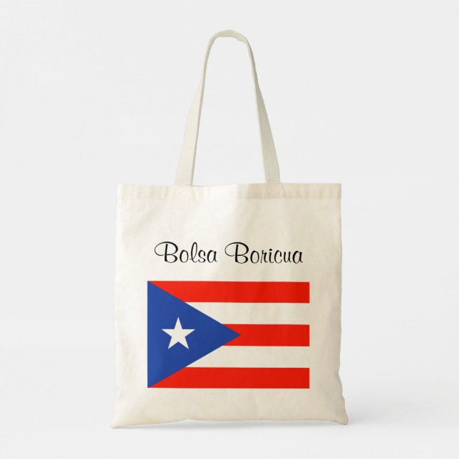 Tote Bolsa Boricua Puerto Rican Flag Bag 4Ana (Verso)