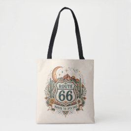 Tote Bolsa Carryall Pôr do Sol Saguaro da Rota 66 Ocide
