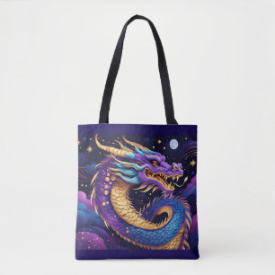Tote bolsa celestial de dragão