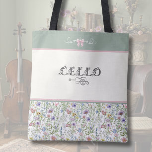 Tote Bolsa Celo Enchanted Meadow   Músico Floral