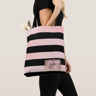 Tote Bolsa Chic Rose Gold Listras