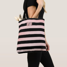 Tote Bolsa Chic Rose Gold Listras
