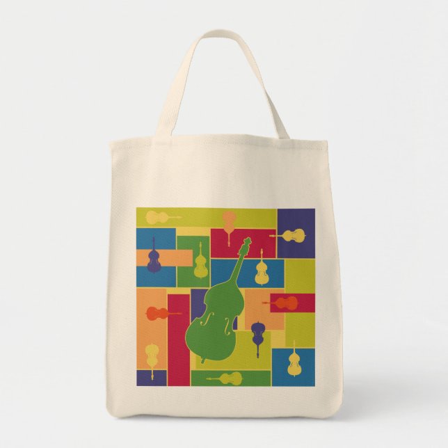 Tote Bolsa Colorblocks Contrabaixo (Frente)