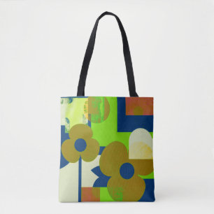 Tote Bolsa Colorida com Estampa Floral – Fl Vibrante e