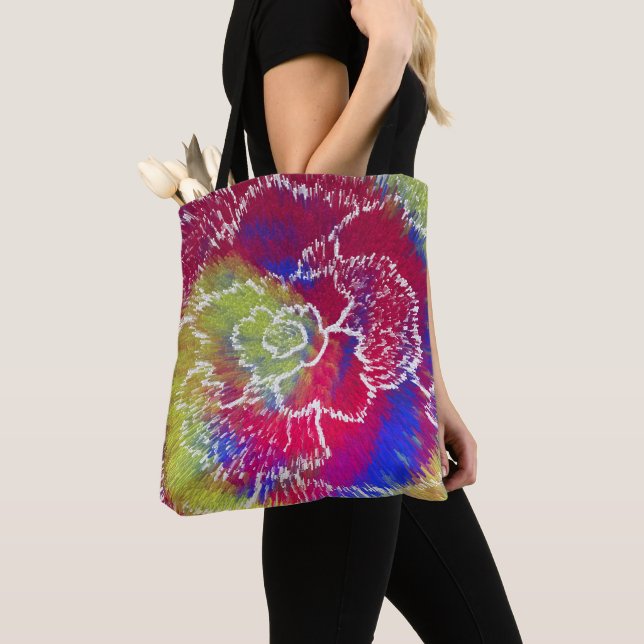 Tote Bolsa Colorida de Tecido Tie Dye (Close Up)