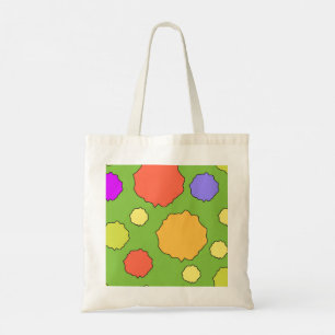 Tote Bolsa Colorida Geométrica Retro Funky Círculos
