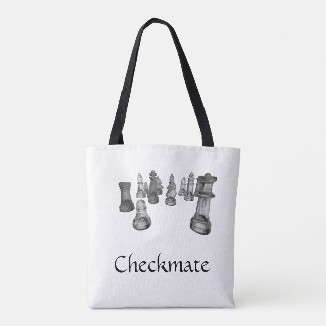 Tote Bolsa com checkmate (Verso)