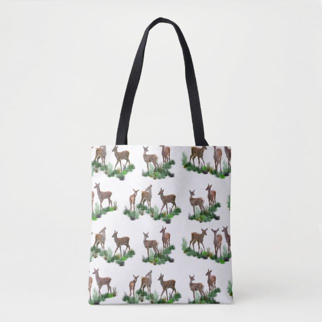 Tote Bolsa com Estampa Total Bambi Meadow (Frente)